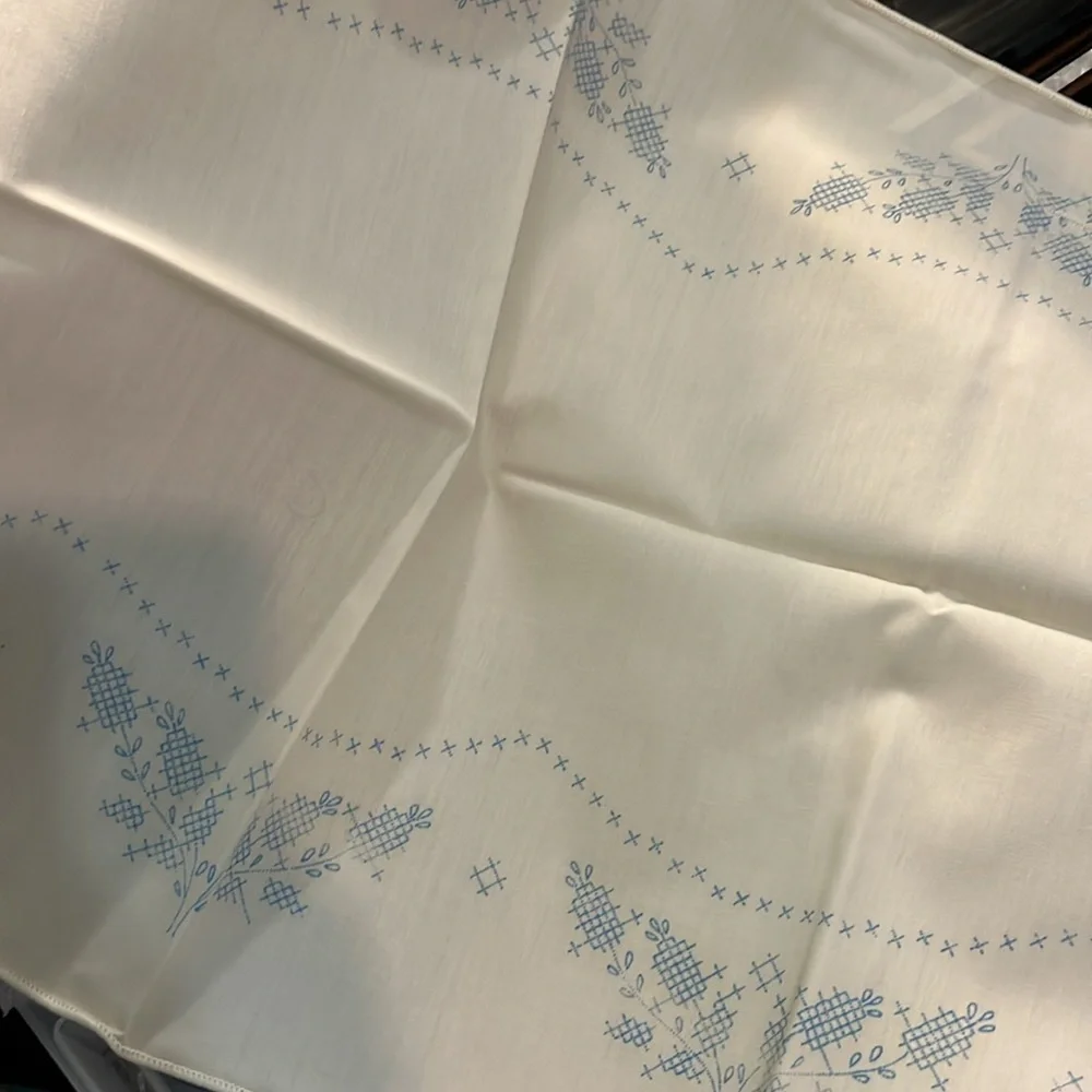 Bucilla Stamped Cross Stitch Table Runner “Rosebuds” New 40” x 14” Floral
